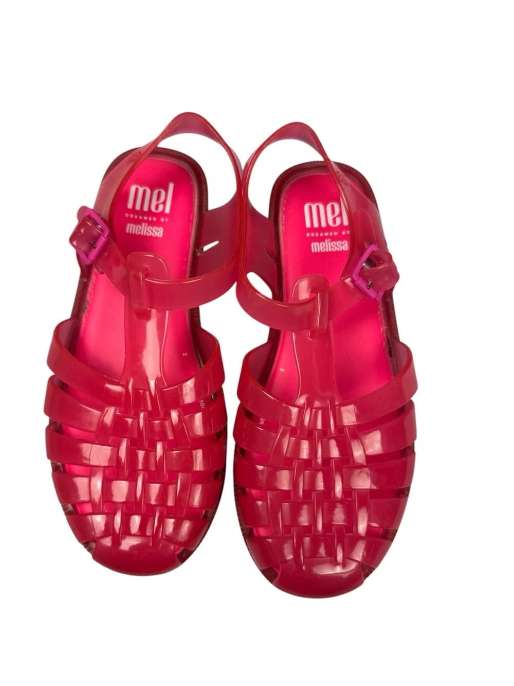 Mini Melissa Pink Jelly sandals sz 3